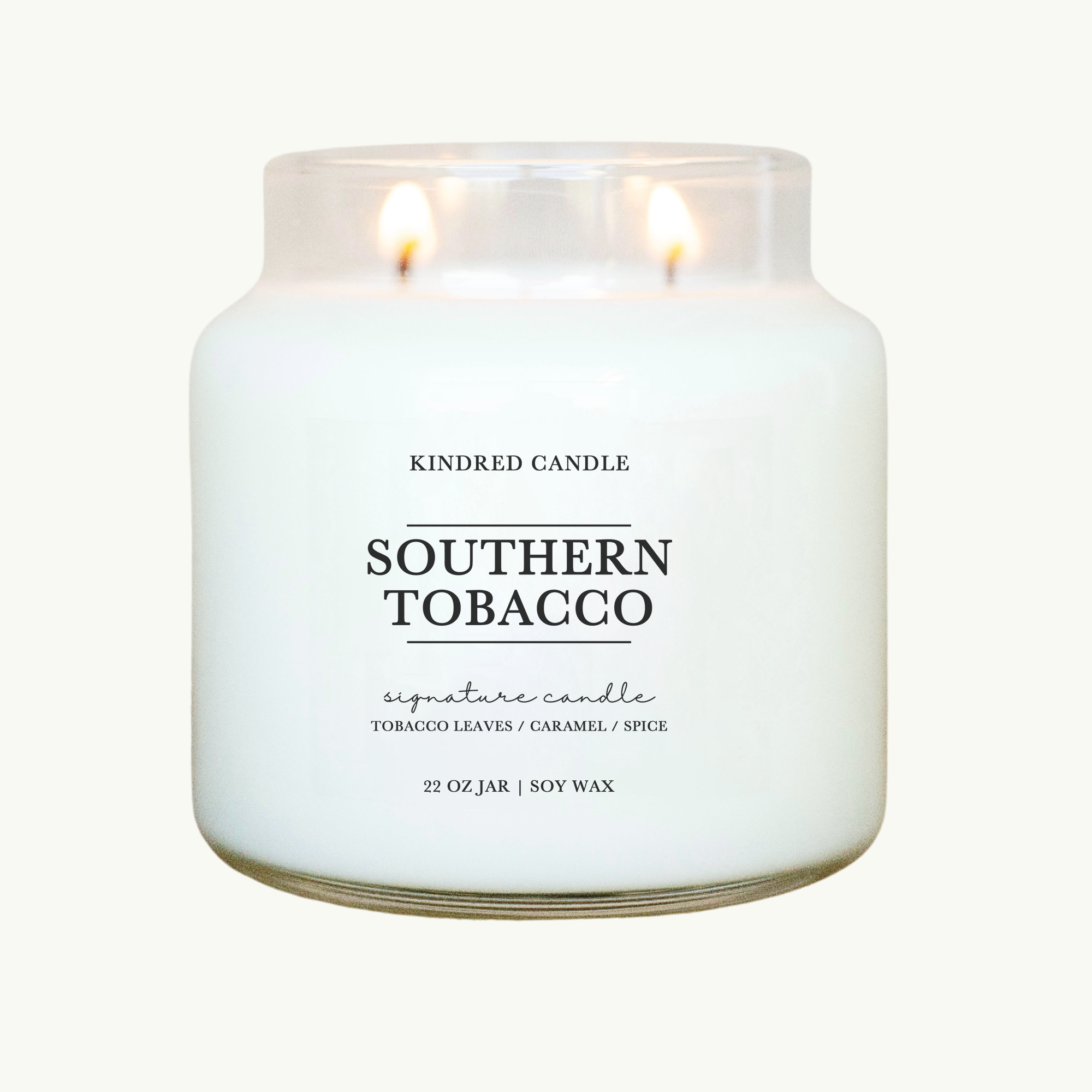 sw 3039 tobacco Southern Tobacco - 22oz Signature Soy Candle - Double Wick - Apothecary Jar  - Farmhouse Candles