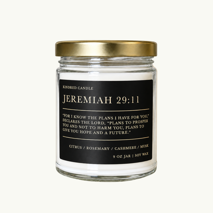 Jeremiah 29:11 Scripture Candle