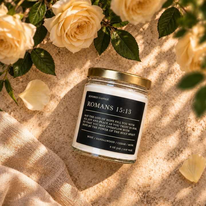 Romans 15:13 Scripture Candle