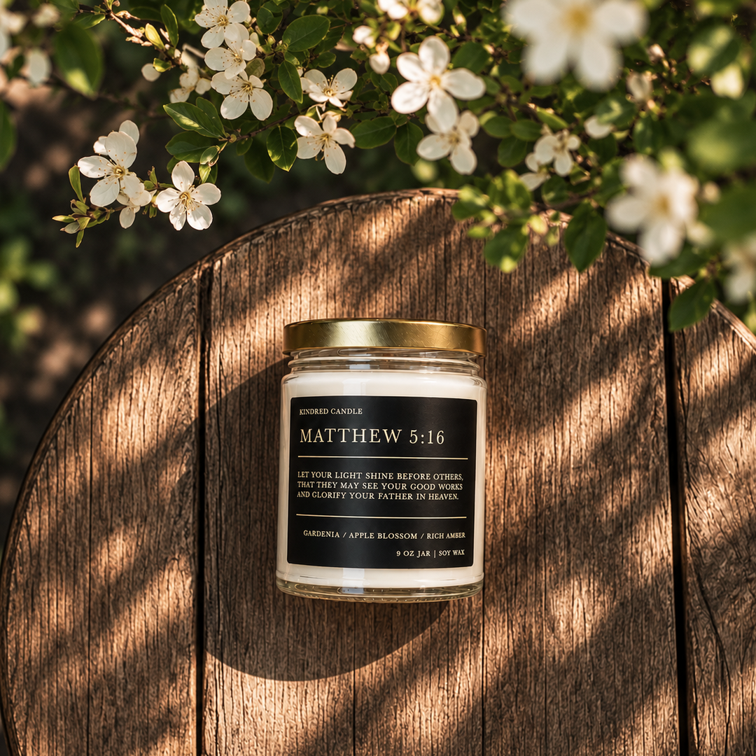 Matthew 5:16 Scripture Candle