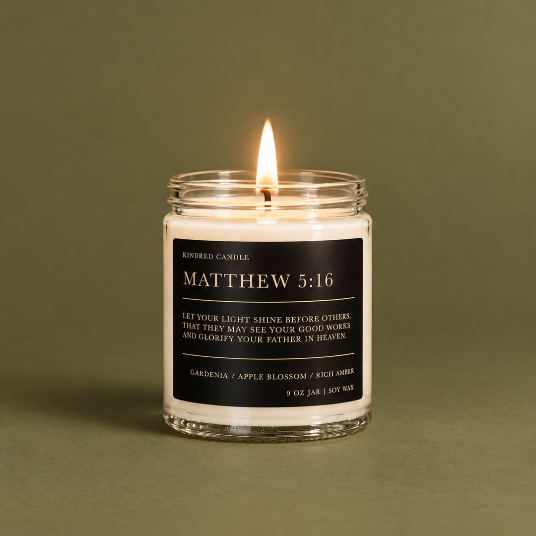 Matthew 5:16 Scripture Candle