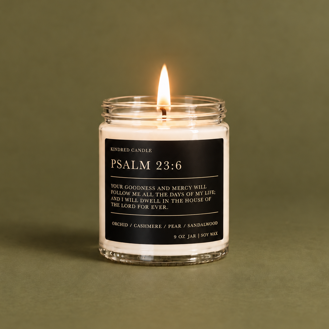 Psalm 23:6 Scripture Candle