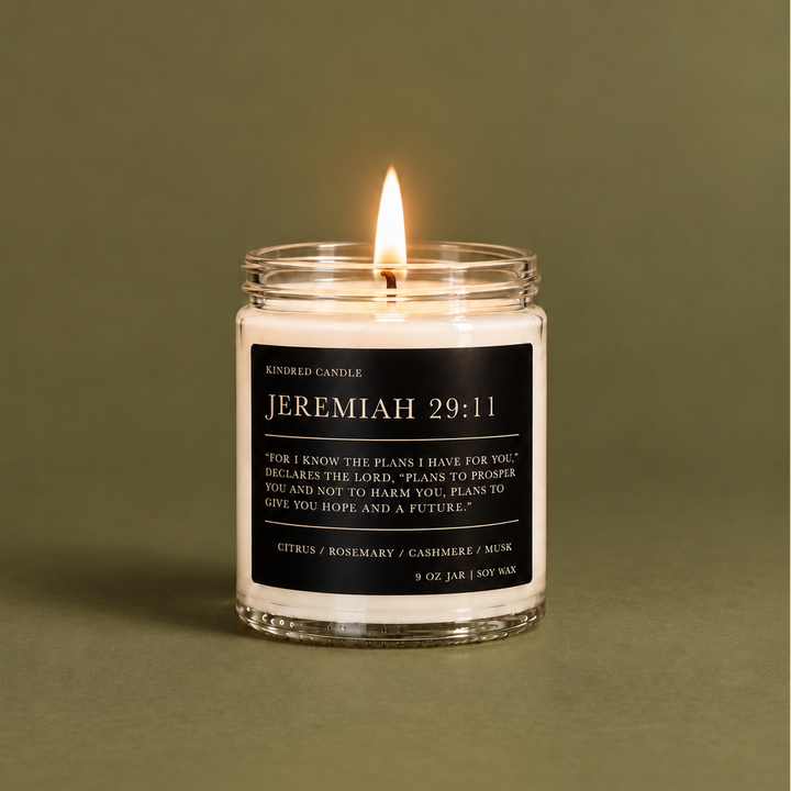 Jeremiah 29:11 Scripture Candle