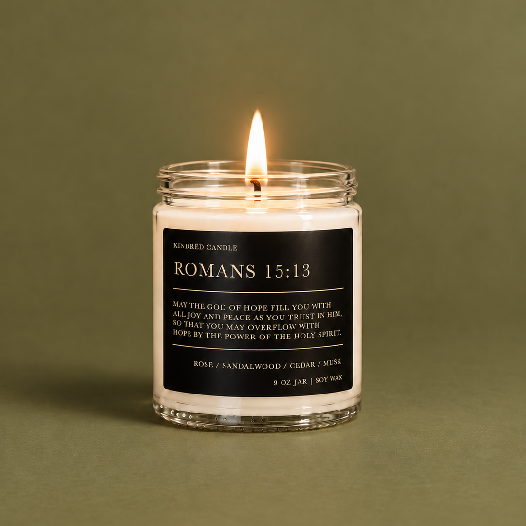 Romans 15:13 Scripture Candle